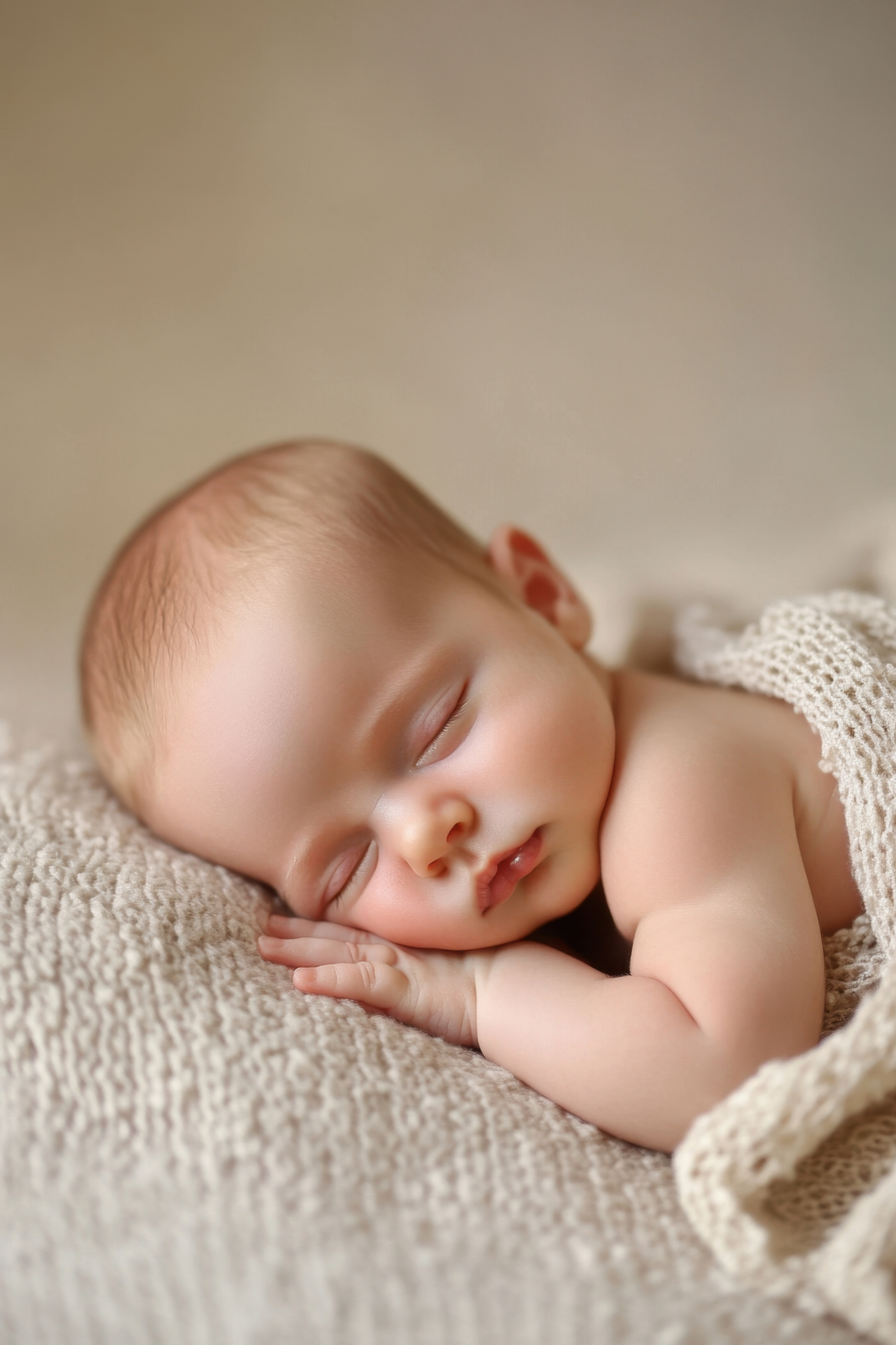 Bébé qui dort d'un sommeil apaisé, illustration d’un accompagnement sommeil doux et respectueux.